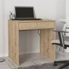 Γραφείο εργασίας Mida Megapap χρώμα sapphire oak 72x60x73,8εκ.
