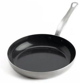 Τηγάνι Αντικολλητικό Classic TRI-PLY CC006284-001 24cm Silver-Black Mauviel 24cm Bamboo,Ξύλο