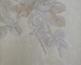 Ανάγλυφη φλοράλ Ταπετσαρία τοίχου με μεταλιζέ στοιχεία SIRPI 15601