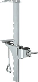 vidaXL Βάση ομπρέλας Ασημί Ατσάλι