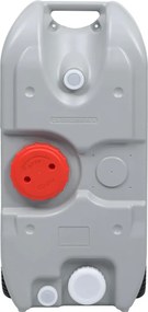 vidaXL Δεξαμενή Νερού Κάμπινγκ με Ρόδες Γκρι 40 Λίτρα