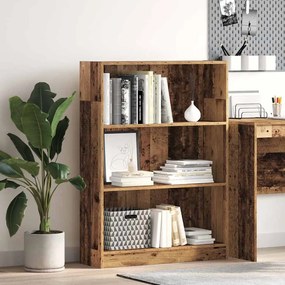 vidaXL Βιβλιοθήκη Όψη Παλαιού Ξύλου 80x24x109 εκ. Επεξεργασμένο Ξύλο