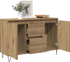 vidaXL Μπουφές Δρυς τεχνίτης 101,5 x 35 x 70 εκ. από Επεξεργασμένο Ξύλο