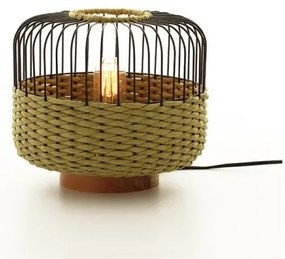 Επιτραπέζιο Φωτιστικό Πορτατίφ Ε27 40W Paper Rope Πλέγμα Sunlight-ALISA-T-GR-Πράσινο ALISA-T-GR
