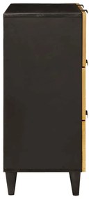 vidaXL Πλαϊνό γραφείο 2 pcs Μαύρο και Χρυσό 60 x 33 x 75 cm