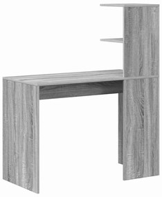 vidaXL Γραφείο Γκρι sonoma 102 x 50 x 124 εκ. Επεξεργασμένο ξύλο