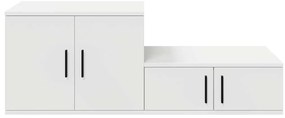 vidaXL Ντουλάπι αποθήκευσης Λευκό 108 x 41 x 40 εκ Επεξεργασμένο ξύλο