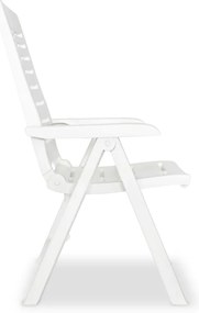 vidaXL Σετ Επίπλων Bistro 3 Τεμαχίων Λευκό Πλαστικό