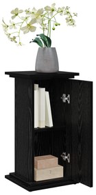 vidaXL Βάση Φυτών με Αποθήκευση Μαύρο Ξύλο 31x30x60 εκ. Εξατομικευμένο Ξύλο