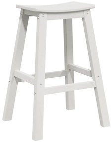 vidaXL Σετ Μπαρ Κήπου 4 pcs Λευκό HDPE