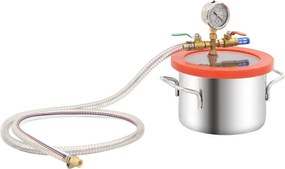 vidaXL Θάλαμος Κενού 3,7 Λίτρων από Ανοξείδωτο Ατσάλι