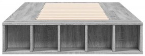 vidaXL Πλαίσιο Κρεβατιού Γκρι Sonoma 90x200 εκ. Επεξεργασμένο Ξύλο