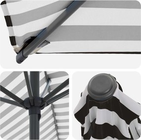 vidaXL Ομπρέλα Κήπου με Βάση 200 x 300 cm Πολυεστέρας Ορθογώνιος