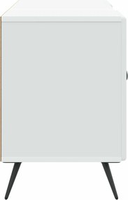 vidaXL Ντουλάπι TV Λευκό 102 x 34,5 x 50 εκ. Επεξεργασμένο Ξύλο