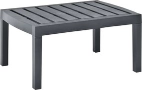 vidaXL Τραπεζάκι Κήπου Ανθρακί 78 x 55 x 38 εκ. Πλαστικό