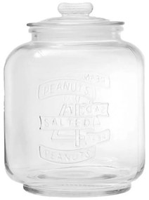 Δοχείο Αποθήκευσης Με Καπάκι M JAR106K4 19x19x27cm 5Lt Clear Espiel Glass