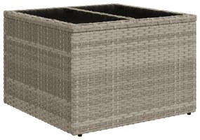 vidaXL Σετ Καναπέ Κήπου 9 Τεμαχίων με Μαξιλάρια Light Grey Πολυ Ρατάν