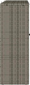 vidaXL Ντουλάπι αποθήκευσης με ράφι Γκρι 100 x 36 x 102 εκ Ρατάν