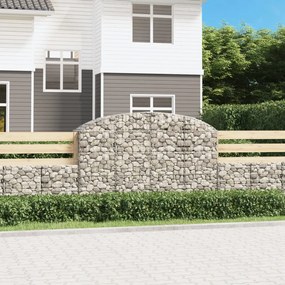 vidaXL Συρματοκιβώτιο Τοξωτό 200x50x120/140εκ. από Γαλβανισμένο Χάλυβα