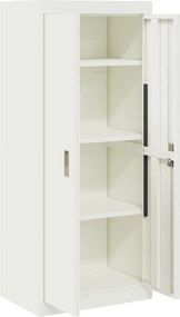 vidaXL Ντουλάπι αποθήκευσης Λευκός 60 x 40 x 140 cm Ατσάλι
