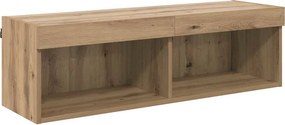 vidaXL Ντουλάπι Τηλεόρασης Τοίχου 100 x 30 x 30 cm Artisan Oak