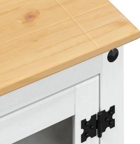 vidaXL Ηχοσύστημα ντουλάπι Λευκό 60 x 50 x 82 εκ Στερεά ξυλεία πεύκου
