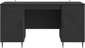 vidaXL Γραφείο Μαύρο 142,5 x 50 x 75 εκ. Επεξεργασμένο Ξύλο