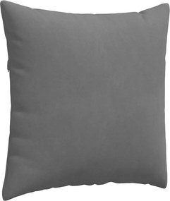 vidaXL Μαξιλάρι Καναπέ 2 pcs Σκούρο Γκρι 60 x 60 cm ύφασμα