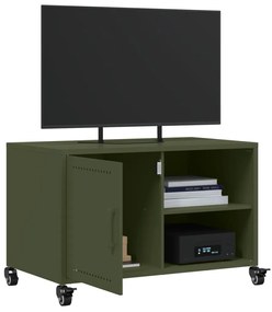 vidaXL Έπιπλο Τηλεόρασης Πράσινο Λαδί 68x39x43,5 εκ. από Ατσάλι