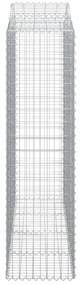 vidaXL Συρματοκιβώτια Τοξωτά 5 τεμ. 200x50x180/200 εκ. Γαλβαν. Ατσάλι