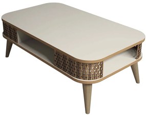 Τραπέζι Σαλονιού Eylul 845HCT2830 105x60x34,6cm Cream