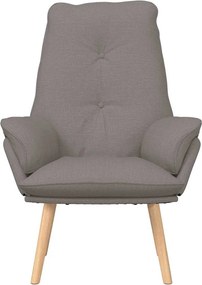 vidaXL Πολυθρόνα Taupe 69 x 74 x 93 εκ. Ύφασμα και Κόντρα Πλακέ