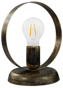Φωτιστικό Επιτραπέζιο 34-0274 Halka Φ18 Ε27 H21,5XΦ18cm Bronze Heronia Metal