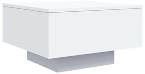 Τραπεζάκι Σαλονιού Λευκό 55 x 55 x 31 εκ. Επεξεργασμένο Ξύλο - Λευκό