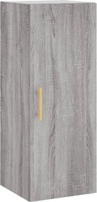 vidaXL Ντουλάπι Τοίχου Γκρι Sonoma 34,5 x 34 x 90 εκ.
