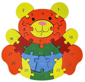 Εκπαιδευτικό Ξύλινο Πάζλ 6τεμ - Educational Wooden Puzzle