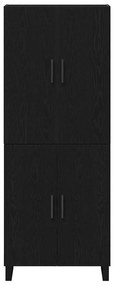 vidaXL Πλαϊνό γραφείο Επιτοίχιο 2 pcs Μαύρη δρυς 69.5 x 34 x 180 εκ.