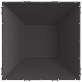 vidaXL Φωτιά Μαύρο 80 x 80 x 40 cm Κρύα έλαση από χάλυβα