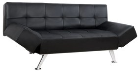 Καναπές Κρεβάτι Thom  Hm3001.02 Μαύρο 189x93x82cm Τεχνόδερμα