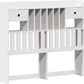 vidaXL Σκελετός Κρεβ. Χωρίς Στρώμα Λευκό 135x190 εκ Μασίφ Πεύκο