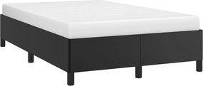 vidaXL Σκελετός Κρεβατιού Χωρίς Στρώμα Μαύρο 120x190 εκ.Συνθ. Δέρμα