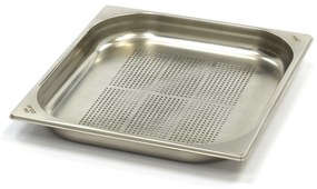Gastronorm Container - 2/3 GN - 4cm Deep - Stainless Steel - Perforated