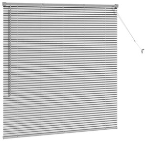 vidaXL Ρολό Παραθύρου με κουρτίνες Ασημί 130 x 130 cm Αλουμίνιο