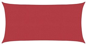 vidaXL Πανί Σκίασης Κόκκινο 2 x 3,5 μ. από HDPE 160 γρ./μ²