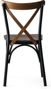 Καρέκλα 4τμχ Καρυδιά AHSAP 42x41x82