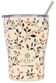 ESTIA ΘΕΡΜΟΣ COFFEE MUG SAVE THE AEGEAN 350ml BLOOM BEIGE