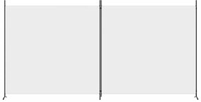 vidaXL Διαχωριστικό Δωματίου με 2 Πάνελ Λευκό 348 x 180 εκ. από Ύφασμα