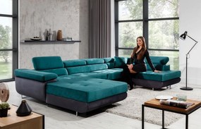 Γωνιακός καναπές Romeo-Δεξιά-Gkri-Petrol