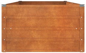 vidaXL Ζαρντινιέρα Σκουριασμένο 160x80x45 εκ. Ατσάλι Σκληρυθέν Αέρα