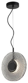 Φωτιστικό Οροφής Μονόφωτο LED Zambelis 23072 Smoked Glass